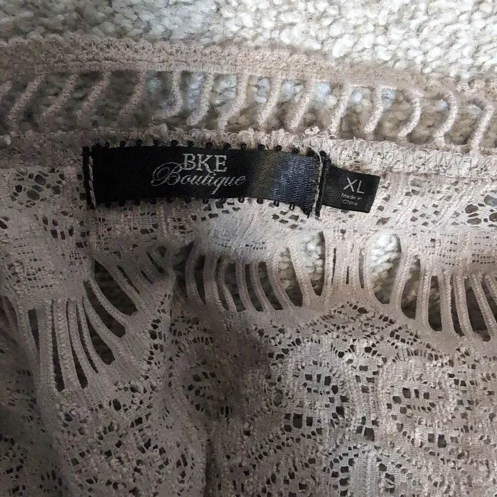 Open Knit Crochet Cardigan Boho